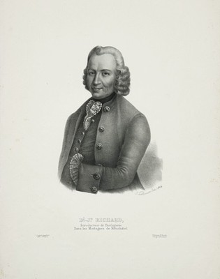 Daniel Jeanrichard Uhrmacher Neuenburg Neuchatel Lithographie Portrait 1844