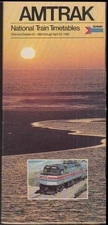 Amtrak National Train Timetables 10/31 1982 - 4/23 1983