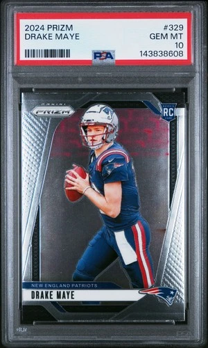 2024 PANINI PRIZM #329 DRAKE MAYE ROOKIE RC PSA 10