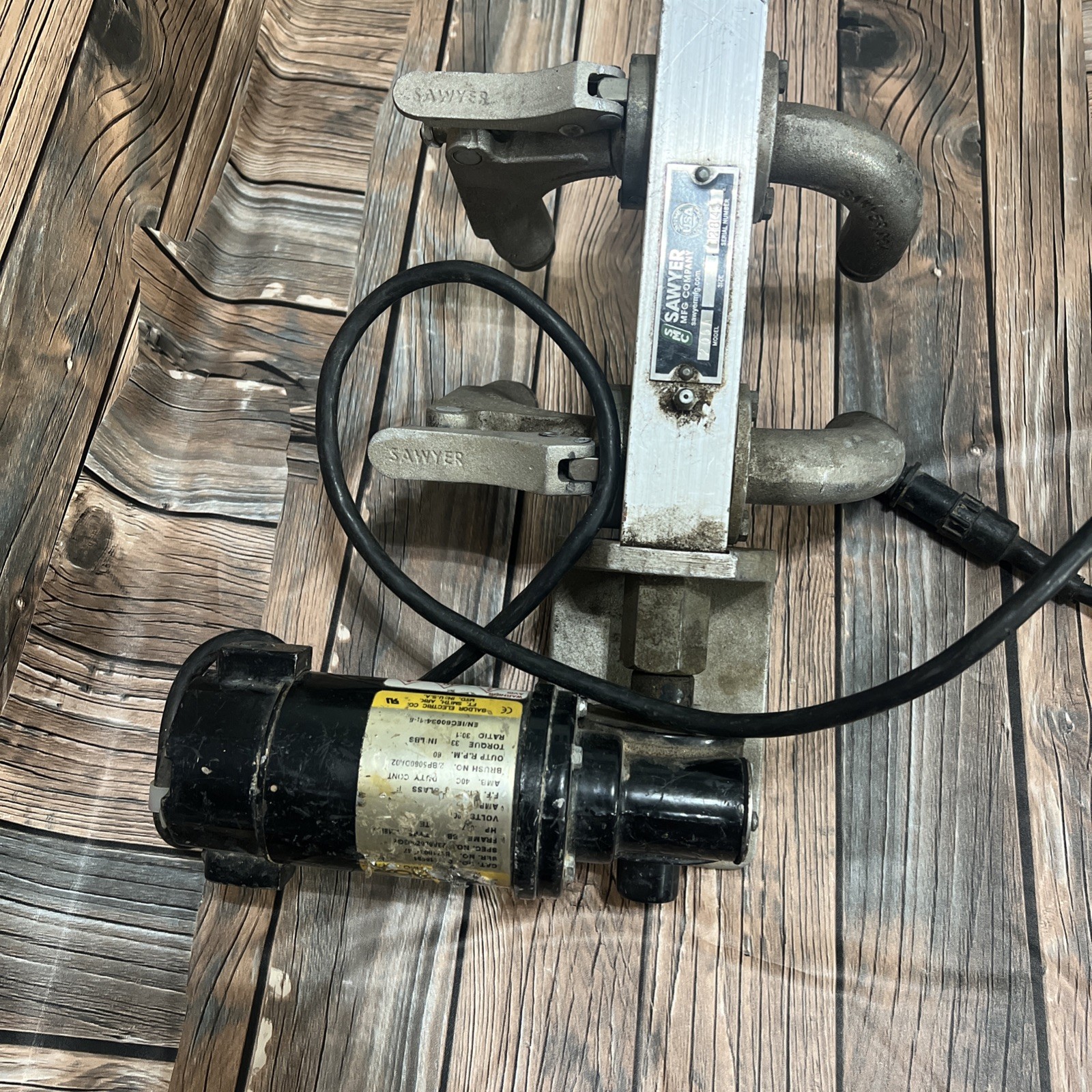 SAWYER 206A PIPE BEVELING BAND CRAWLER PIPE BEVELER WELDER With Motor