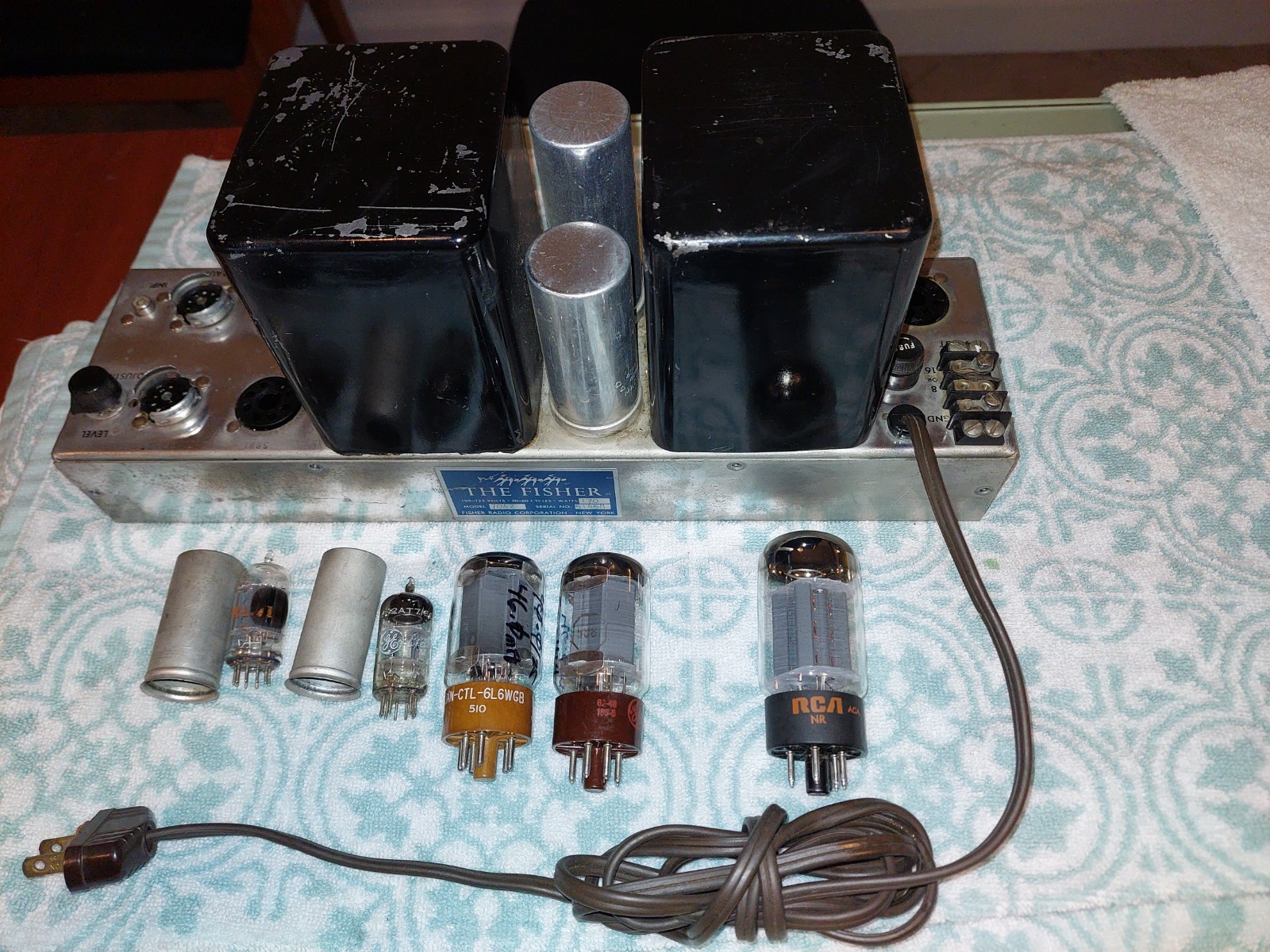 Clean Fresh Restore Fisher 70AZ  Mono Audio Amplifier (SN 51458) Prem 5881 Tubes