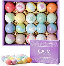 20PCS Bath Bombs for Women Presents Set Natural Wonderful Fizz Effect Bath Bomb