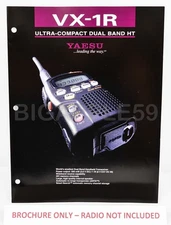 Brochure For Yaesu VX-1R Amateur Radio 144/430 MHz Transceiver Wideband Receiver