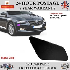 Headlight Washer Cover Cap Right Side For Skoda Superb 2015-2020 3V0955110