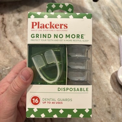 Plackers Grind No More Dental Night Guard Disposable Clear for Teeth Grinding