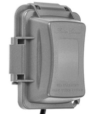 Bates- Weatherproof Electrical Outlet Cover, 1-Gang, Gray 1 Pack,