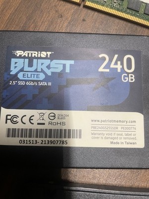 Patriot Burst Elite 2.5'' 240 GB Solid State Drive 6Gb/s SATA 3