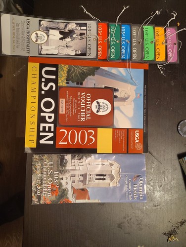 All 103rd US Open Hospitality Tickets.. US Championship Magazine, And Brochure