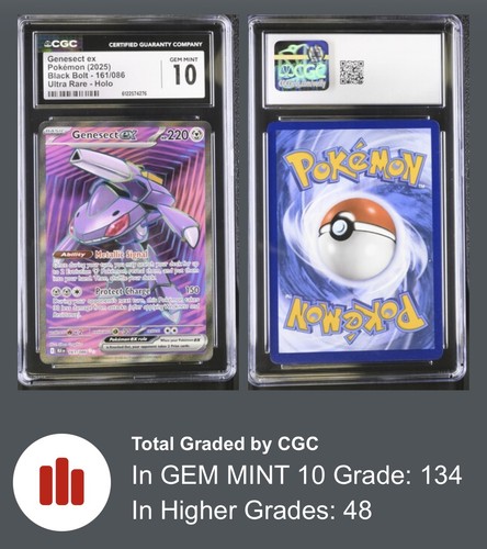 Genesect ex graded CGC 10 for sale on eBay