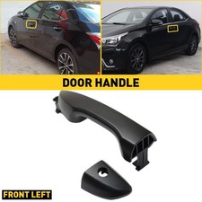 Exterior Door Handle For 14-19 Toyota Corolla Front Driver Left Side Outer Black