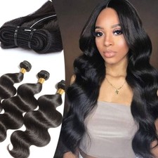 Weft Sew In Remy Human Hair Extensions Double Weave Hair Bundles Full Head Thick