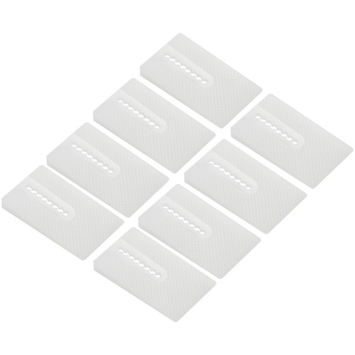 8pc White Toilet Leveling Shims Multi-Purpose Design Leveling Shims Stabilize - Picture 8 of 12
