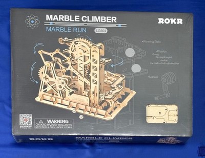 Neu ungeöffnet Robotime ROKR Marble Climber Holz Murmelbahn Kit LG504, Alter 14+