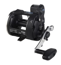 Okuma Magda Pro Line Counter Levelwind Trolling Reel, Small, Black/silver,