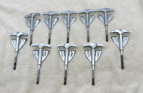 Vintage Ludwig 60's/70's Bass Drum T-Rods Claws Chrome