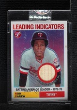 2005 Pristine Legends Leading Indicators Relics Refractor 23/25 Rod Carew 0e5c