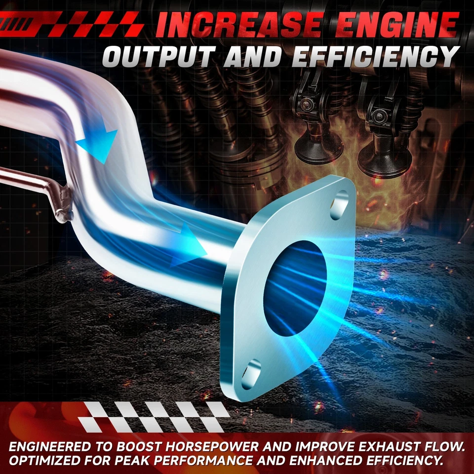 Cabezal colector de escape de acero inoxidable 4-2-1 Tri-Y para 00-06 Nissan Sentra 1,8 L Foto 3 de 4