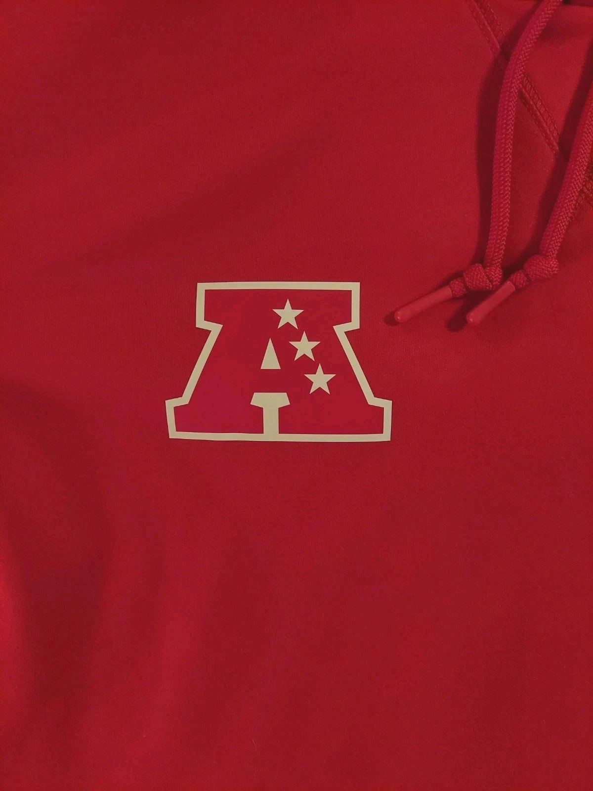 COACH RARA felpa con cappuccio AFC Pro Bowl Nike Dri Fit rossa grande emessa dalla lega allenatore