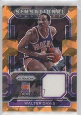 2021 Panini Prizm Sensational Swatches Orange Ice Walter Davis #SW-WDV HOF 02v3
