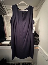 Calvin Klein Women's Dress Dark Blue Bodycon Shift Office Size 20W NWT