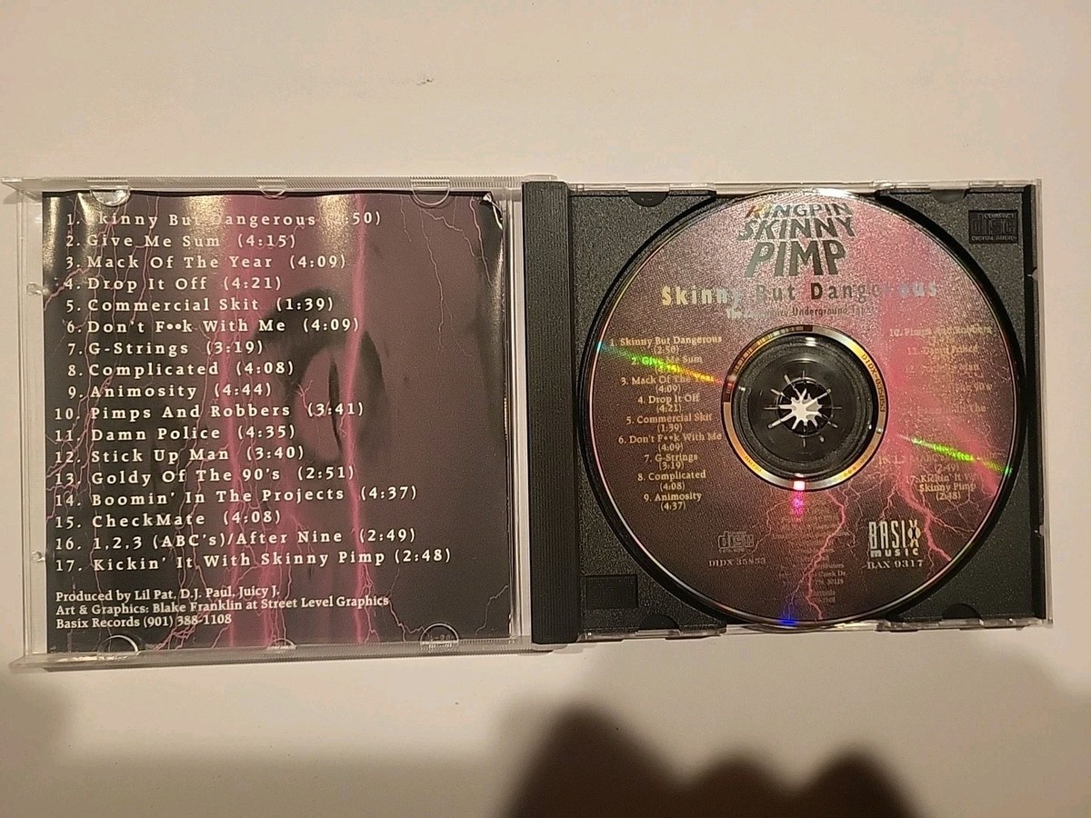 Kingpin Skinny Pimp Skinny But Dangerous (1996, CD) Three 6