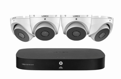 Lorex 1080p 8 Channel 1TB Wired DVR System with Four 1080p HD CVI Dome Cameras