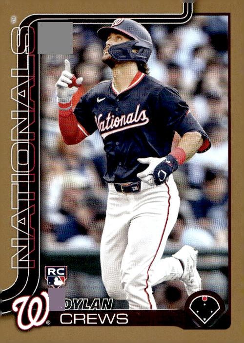 2025 Topps Baseball #74 Dylan Crews Gold Rookie Card 0105/2025 RC