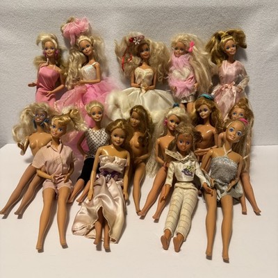 Vintage Mattel Barbie Dolls 1966 Lot of 15 Twist and Turn Bendable Legs 5 Nude