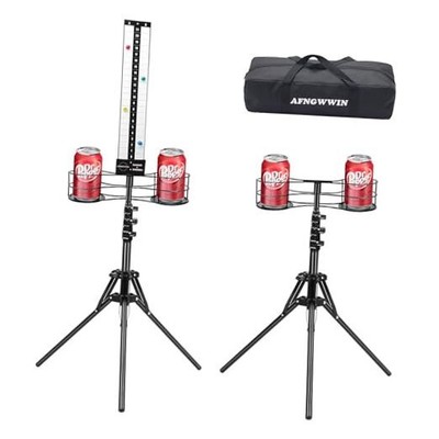 Cornhole Scoreboard 2 Sets, Metal Magnetic Cornhole Score Keeper with Drink 