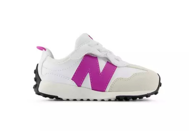 NWD $55 New Balance&reg; 327 NEW-B White/Pink Toddler Girls' Sh