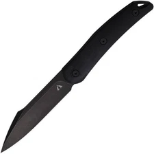 CMB Made Knives Kisame 14C28N Blade Black Handle Fixed Knife - CMB-FB01D