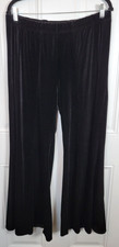 Umgee Plus Size High-Rise Velvet Flare Leg Pull-On Pants Size 2XL