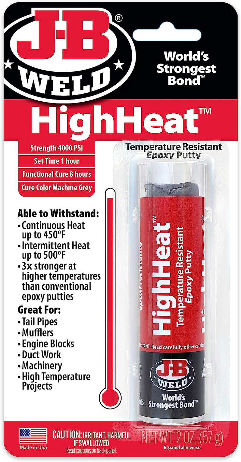 8297 Highheat 500 Degree Epoxy Putty Stick - 2 Oz. , Grey