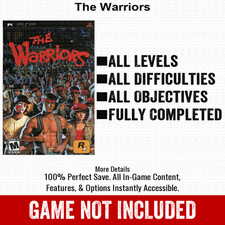 The Warriors 100 PSP Save Memory Card All Items