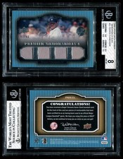Roger Clemens 2008 Upper Deck Premier Memorabilia Quad # 03/40 BGS 8