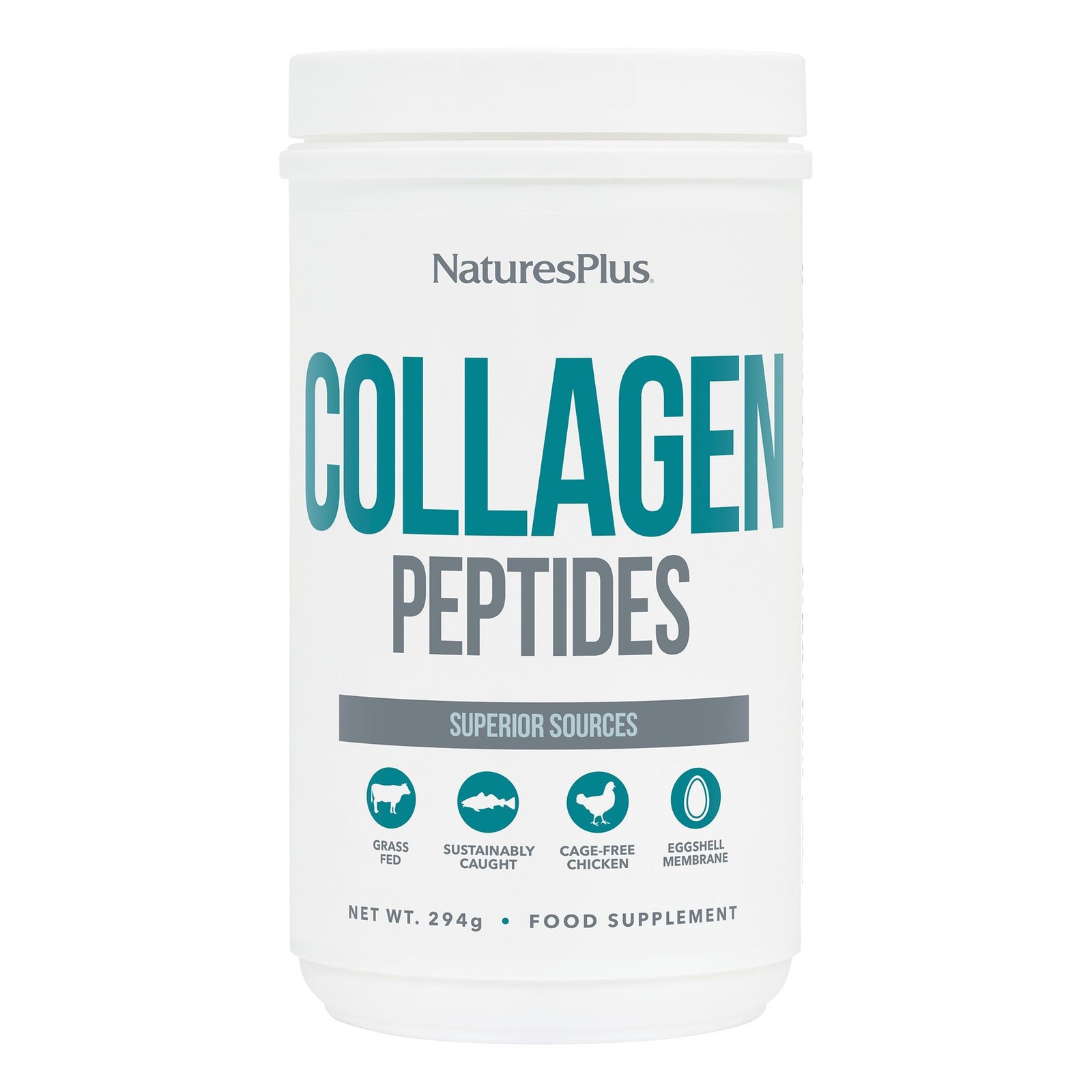 NaturesPlus Collagen Peptides Powder Sustainable Hydrolysed Multi Collagen