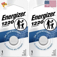 2-Pack 1220 Lithium Coin Batteries - Perfect for Digital Cameras and Electronics