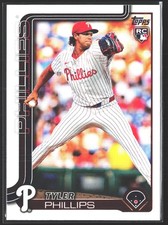 2025 Topps Series 1 #293 Tyler Phillips Rookie Philadelphia Phillies