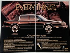 1988 Chrysler New Yorker Print Ad Everything