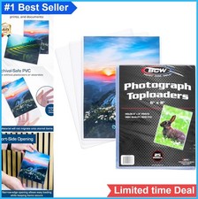 6x8 Photo Topload Holders Clear PVC Rigid 25 Pack for Trading Cards Photos