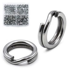 50/100/200Pcs Fishing Split Rings Heavy Duty for Saltwater