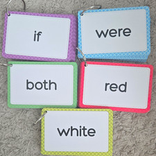 Sight Word Flash Cards Ring Bound Reading Sentence Cards Set Levels 1-5