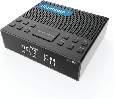 DAB Radio ,große Anzeige dimmbar, 2  Weckzeiten, Majority Knapwell, GEPRÜFT 