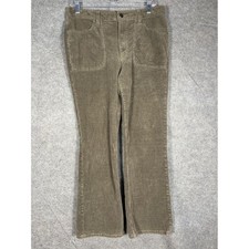 Quince Womens Stretch Corduroy Flare Pant Seaweed Green Size 10 LB46662-CFL01-69
