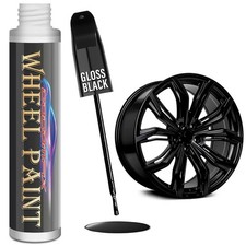 Gloss Black Rim Touch Up Paint Pen - Car Wheel Scratch Repair Kit for Curb Rash