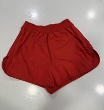 Vintage 1970s/1980s Running Shorts High Cut Athletic Shorts Red XS Zipper Side