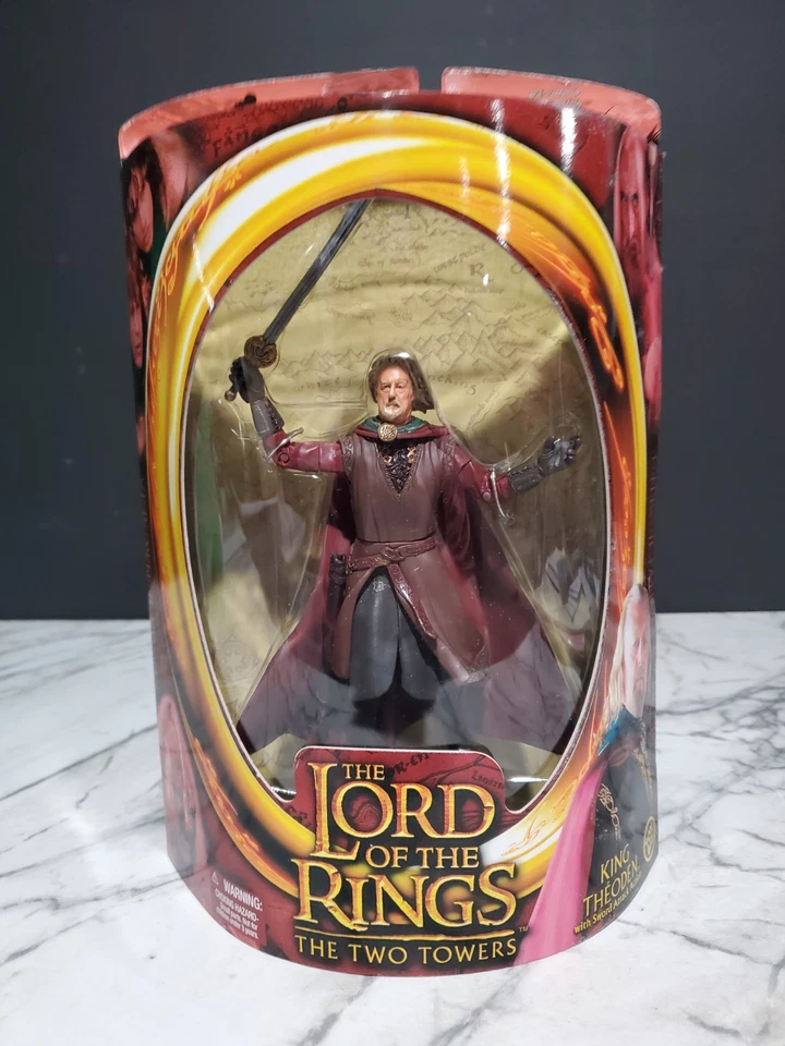 Lote de figuras de acción de El Señor de los Anillos nuevas en caja Aragorn Gollum Pippin Eowyn Theoden Foto 4 de 4