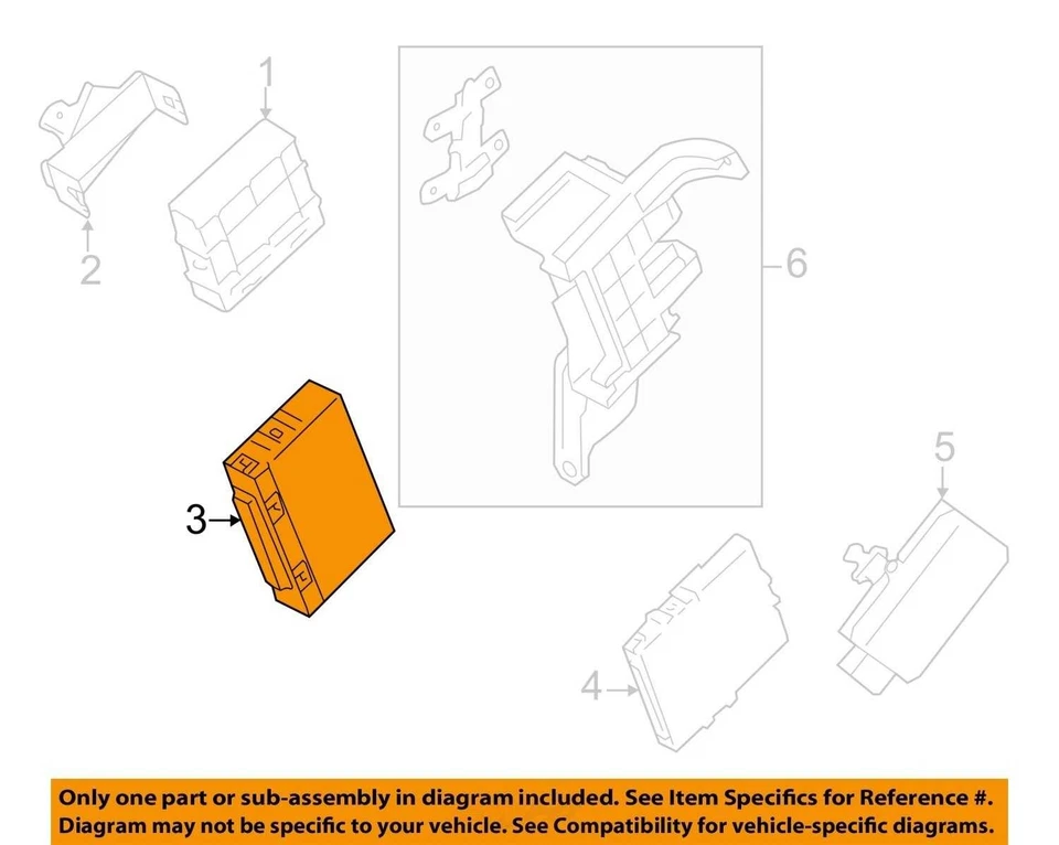 Subaru Forester 2014 módulo de control integrado multifunción sin llave 88281SG800 Foto 3 de 4