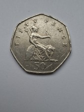 Very Rare 1997 Britannia 50p Coin – UK Vintage Fifty Pence Collectable