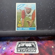 Tony Perez #72 1966 Topps Baseball Card Rookie Cup Reds Vintage Raw HOF KD